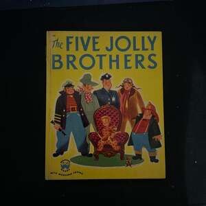 Vintage 1951 The Five Jolly Brothers Wonder Book by Tish Chaffee